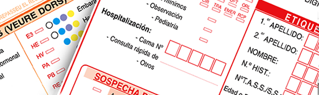 volantes, preimpresos, hojas, marcas, pruebas, analitica, analisis, peticion electronica, laboratorio, sanidad, salud, formulario de solicitud, 